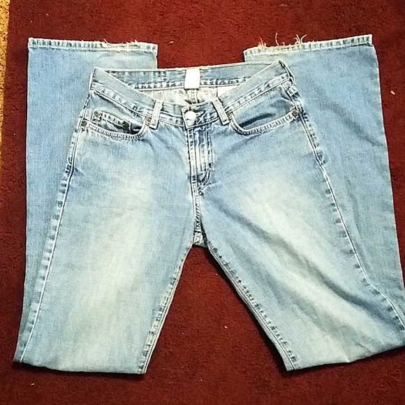 Women's Lucky Brand Vintage , Size4/27, Peanut Pant, Lower Rise Flare Long - Picture 7 of 12